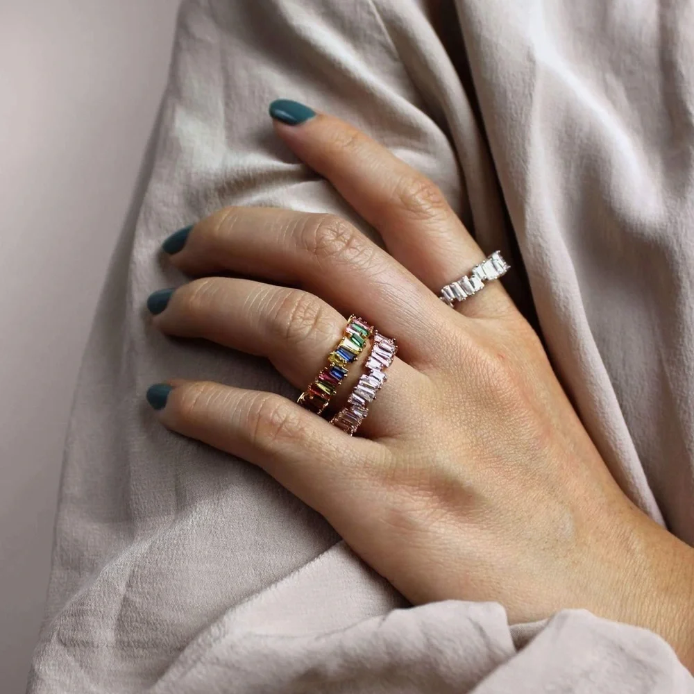Rose Gold Baguette Ring